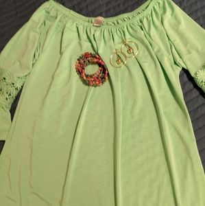 Mint Green Flowy Tunic